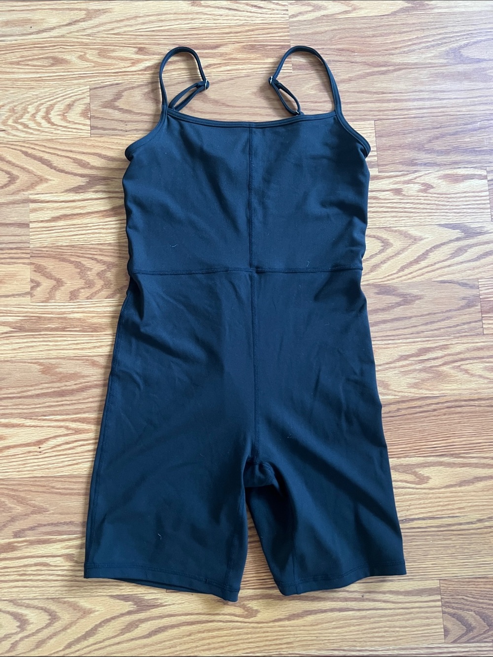 Women’s Workout/Athleisurr Black Stretch Bike Shorts Romper